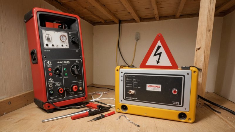 elektrisk sikkerhet, elektrisk arbeid i loft, elektriske problemer i kjeller, ansette elektrikere, DIY elektrisk sikkerhet