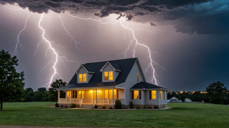 lynbeskyttelse, elektrisk sikkerhet, hjem beskyttelse, lynavledere, jordingssystemer, tips for å ansette elektriker, sikkerhetsprosedyrer under tordenvær