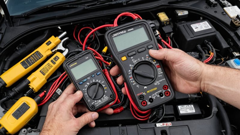 elektriske feil i bil, diagnostisere elektriske problemer, bilvedlikehold, sikkerhetstips, ansette kvalifiserte elektrikere