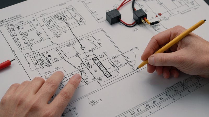 elektriske skjemaer, ledningsdiagrammer, elektrisk sikkerhet, installasjonspraksis, elektrisk ingeniørfag