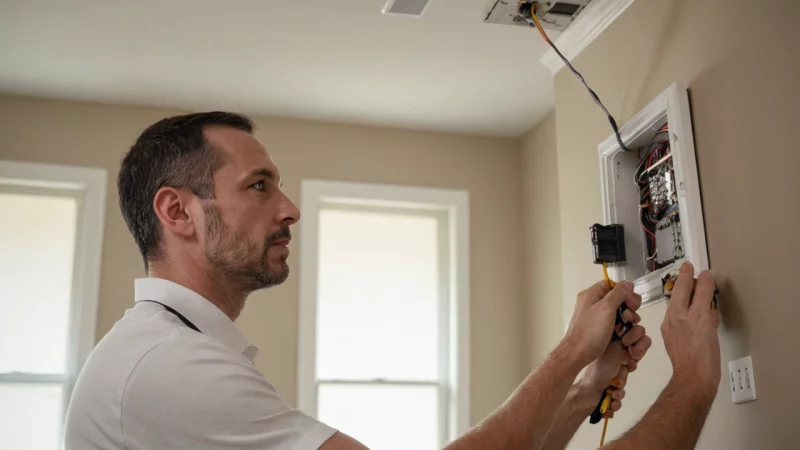 forebygging av elektriske branner, røykvarslere, kvalifiserte elektrikere, elektriske sikkerhetstips, hjemmesikkerhet