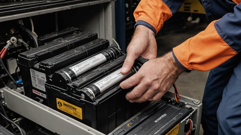 batterisikkerhet, håndtering av batterier, lagring av batterier, vedlikehold av batterier, elektrisk sikkerhet